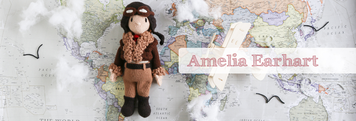 TOFT Crochet Amelia Earhart Doll
